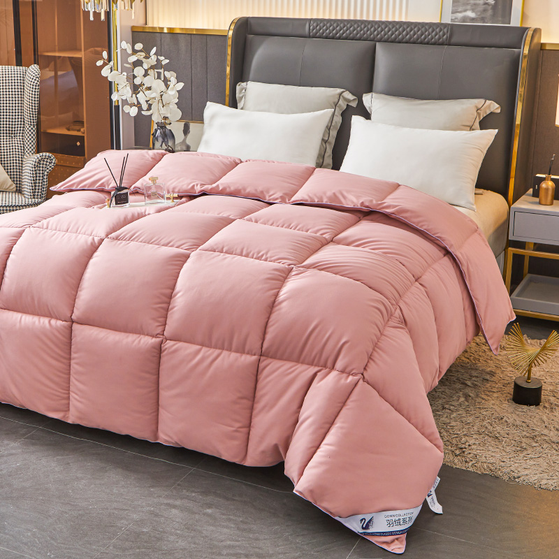 水星家纺羽绒被白鹅绒冬被芯秋冬单双人加厚宿舍丝绒被子联名优品