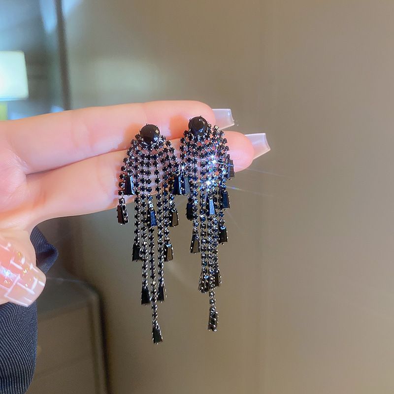 925银针 长款流苏耳环欧美个性创意设计感ins耳坠轻奢时尚3252