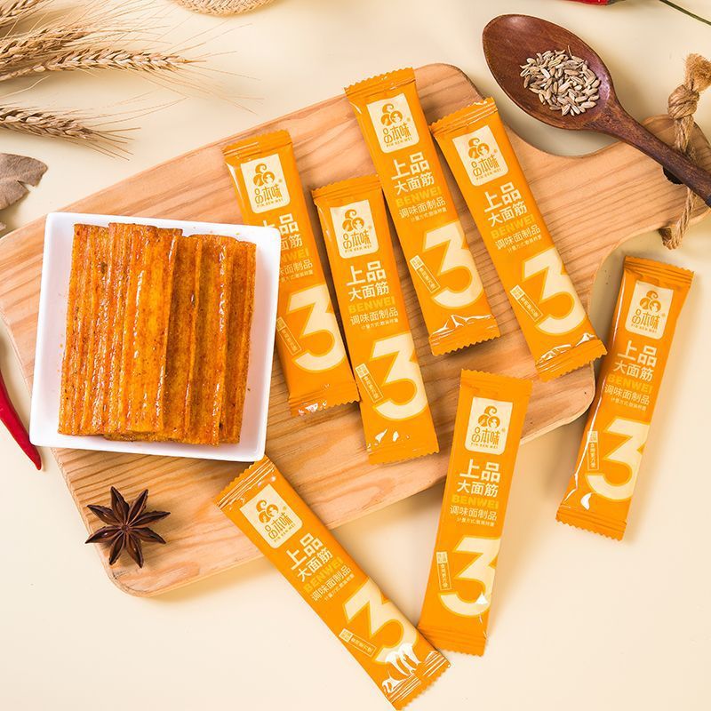 【特惠抢购】品本味上品大面筋辣条经典香辣味休闲解馋网红筋道小吃