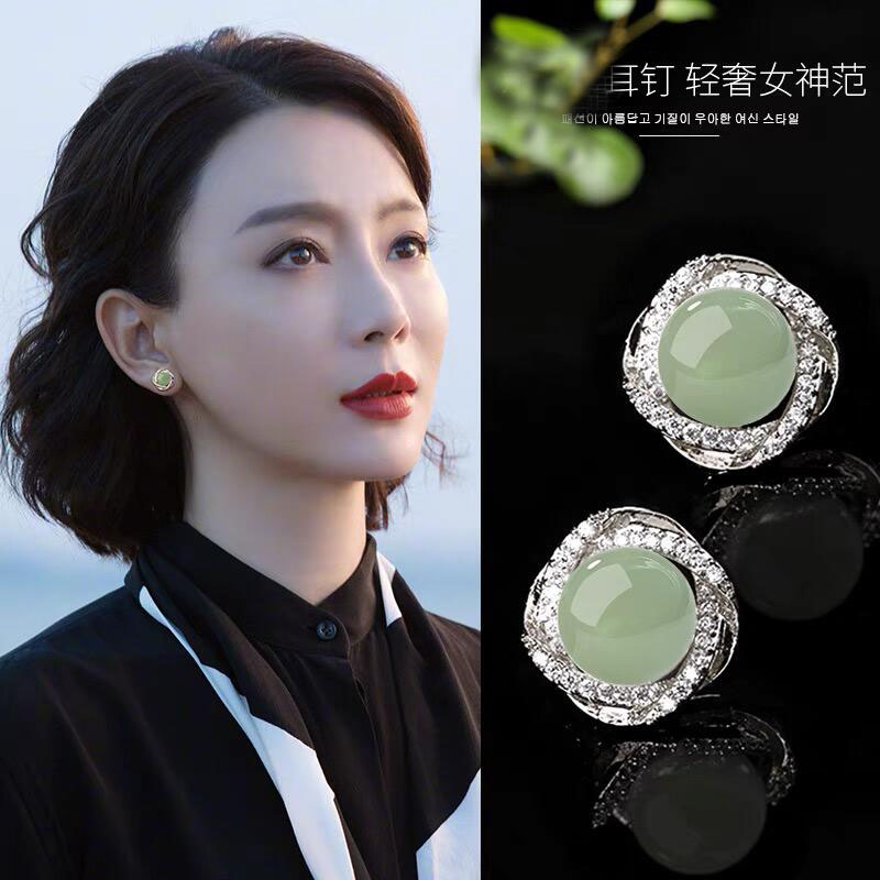 925银耳饰 纯银复古轻奢耳环2025新款爆款气质防过敏耳钉古典耳饰