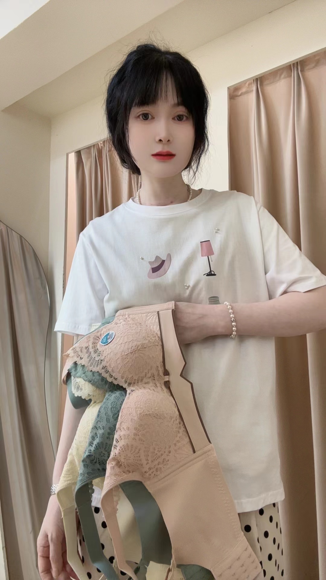 【久心家】夏季白色T恤（内衣）