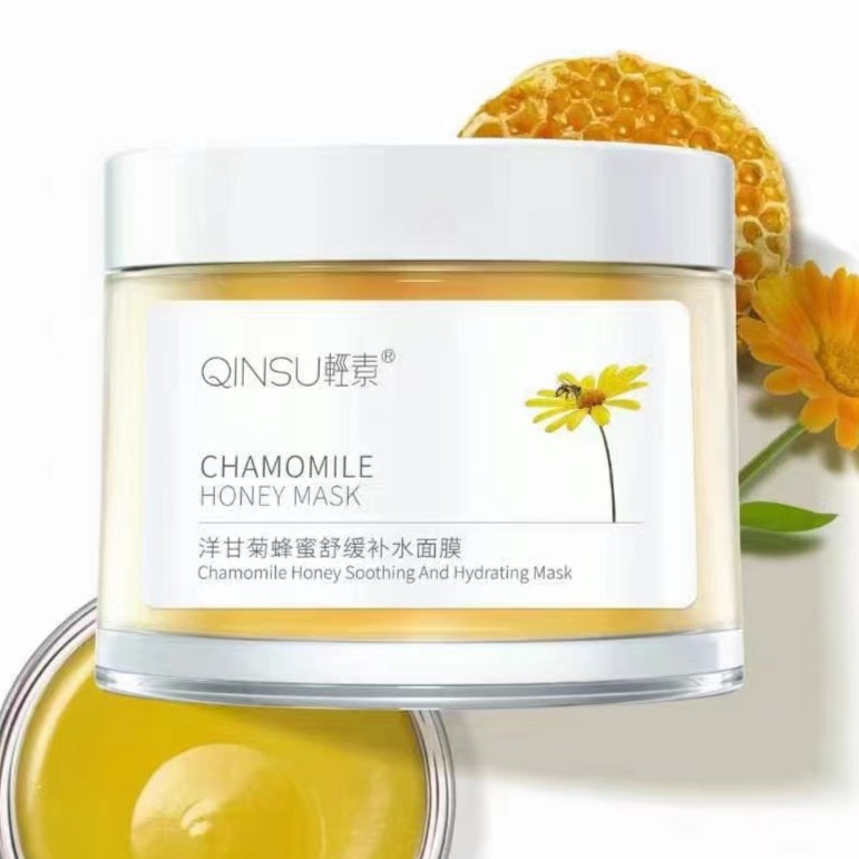 QINSU輕素洋甘菊蜂蜜舒缓补水面膜