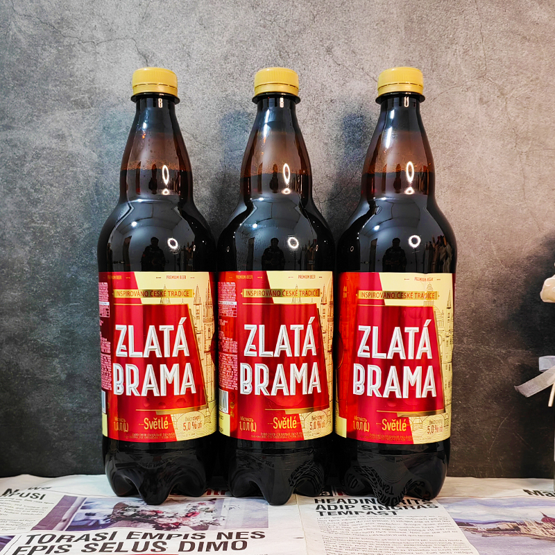 乌克兰进口啤酒泽塔大师精酿浑浊型白啤1升大麦黄啤拉格高度啤酒