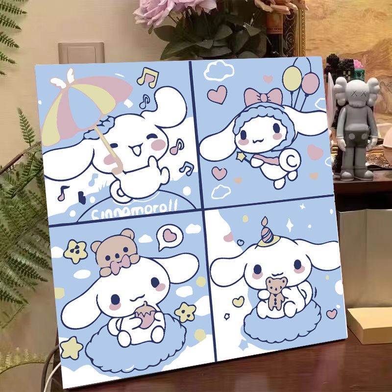 diy数字油画爆款儿童简色手工填色可爱画学生手绘设计玩具yw