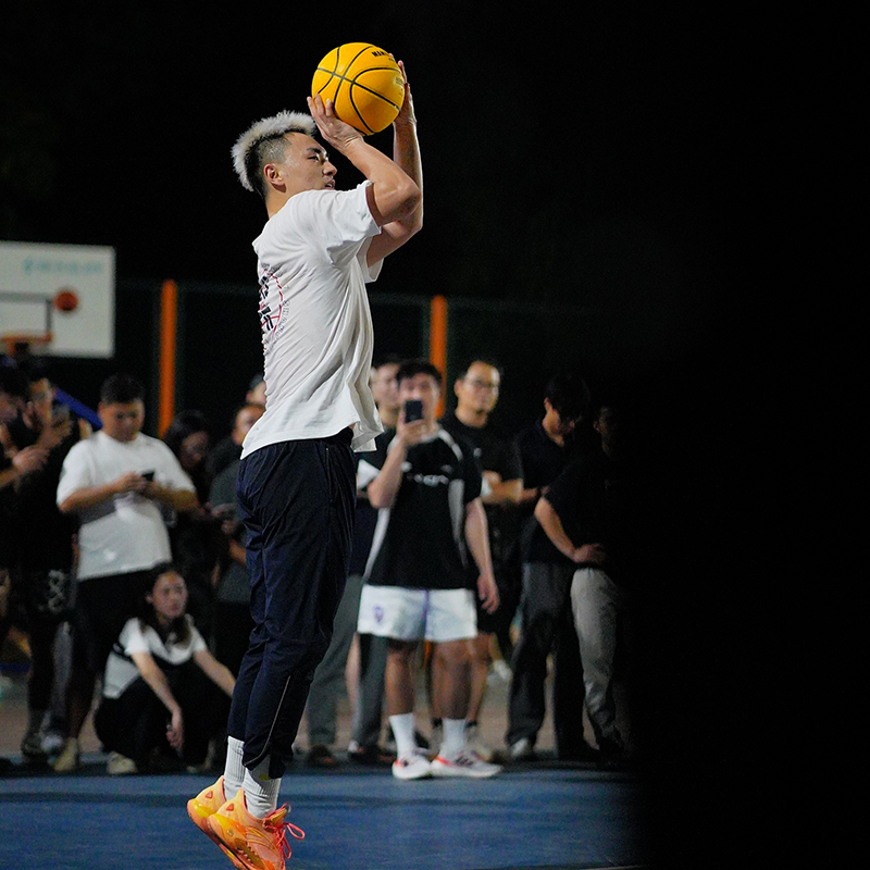 Drakcle Boo孟博龙荧光条篮球训练裤透气运动九分速干小脚休闲裤