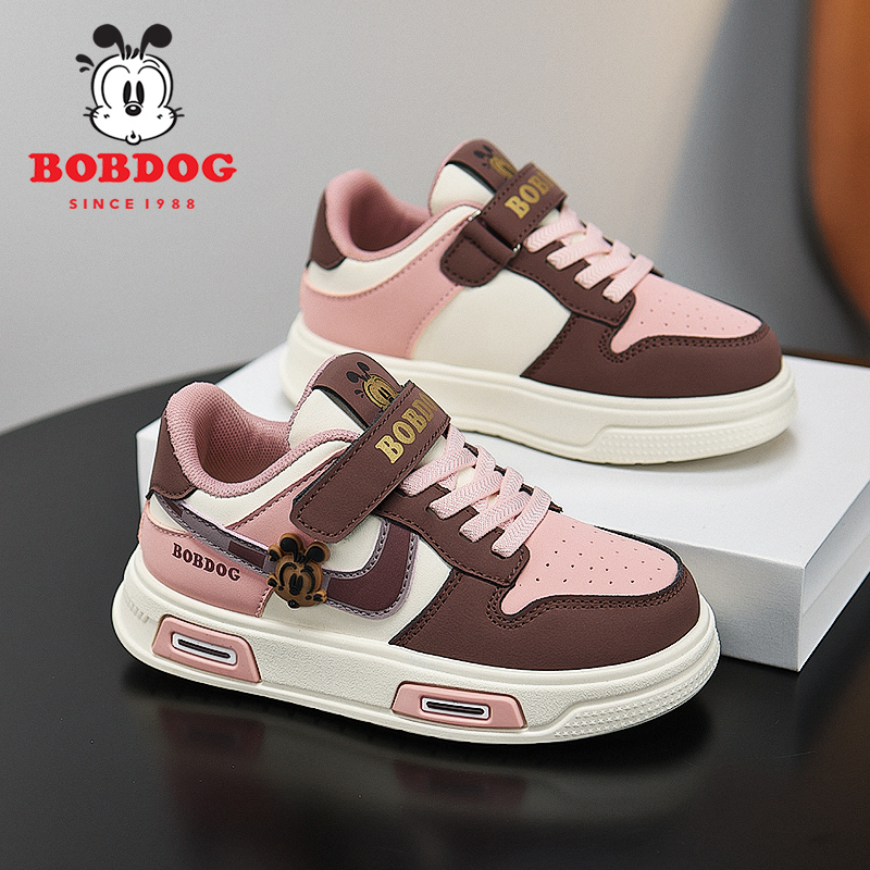 巴布豆儿童鞋子春秋季女童低帮运动板鞋男童校园百搭软底休闲鞋子