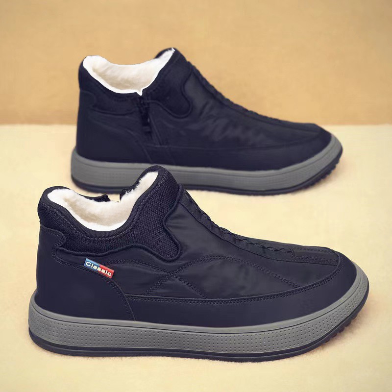 棉鞋男冬季男款加绒加厚保暖中老年防水防滑爸爸鞋棉鞋