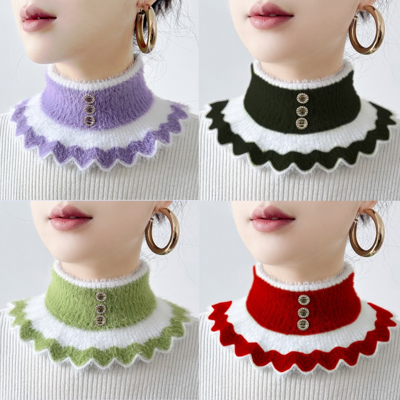 假领子脖套女护颈洋气年轻漂亮领围新款围脖高档保暖抗寒毛衣领子