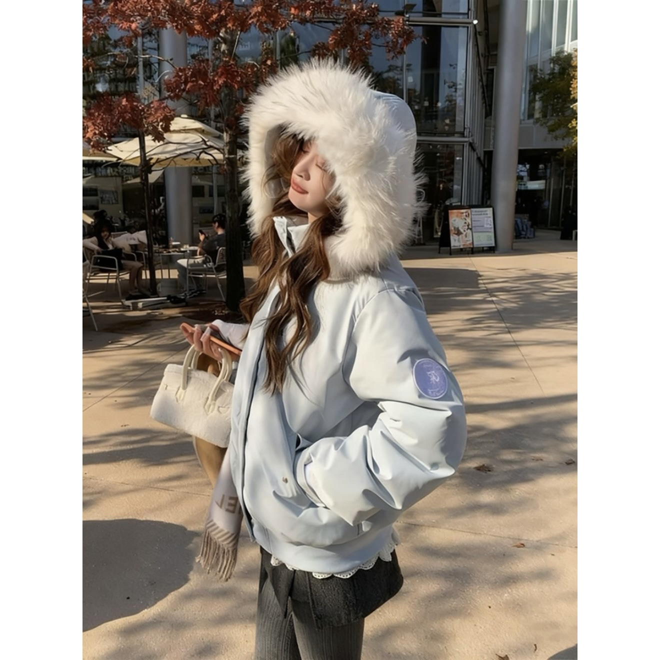 【冰羽恋歌】帽子可拆2025冬季新品加厚面包服棉服韩版宽松加厚棉袄