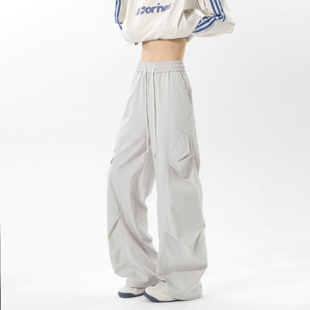 裤子男款爆款2025年秋季速干宽松休闲工装裤男女同款男生休闲长裤