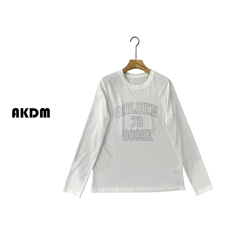 AKDM反印字母百搭白色打底T恤简约上衣8090