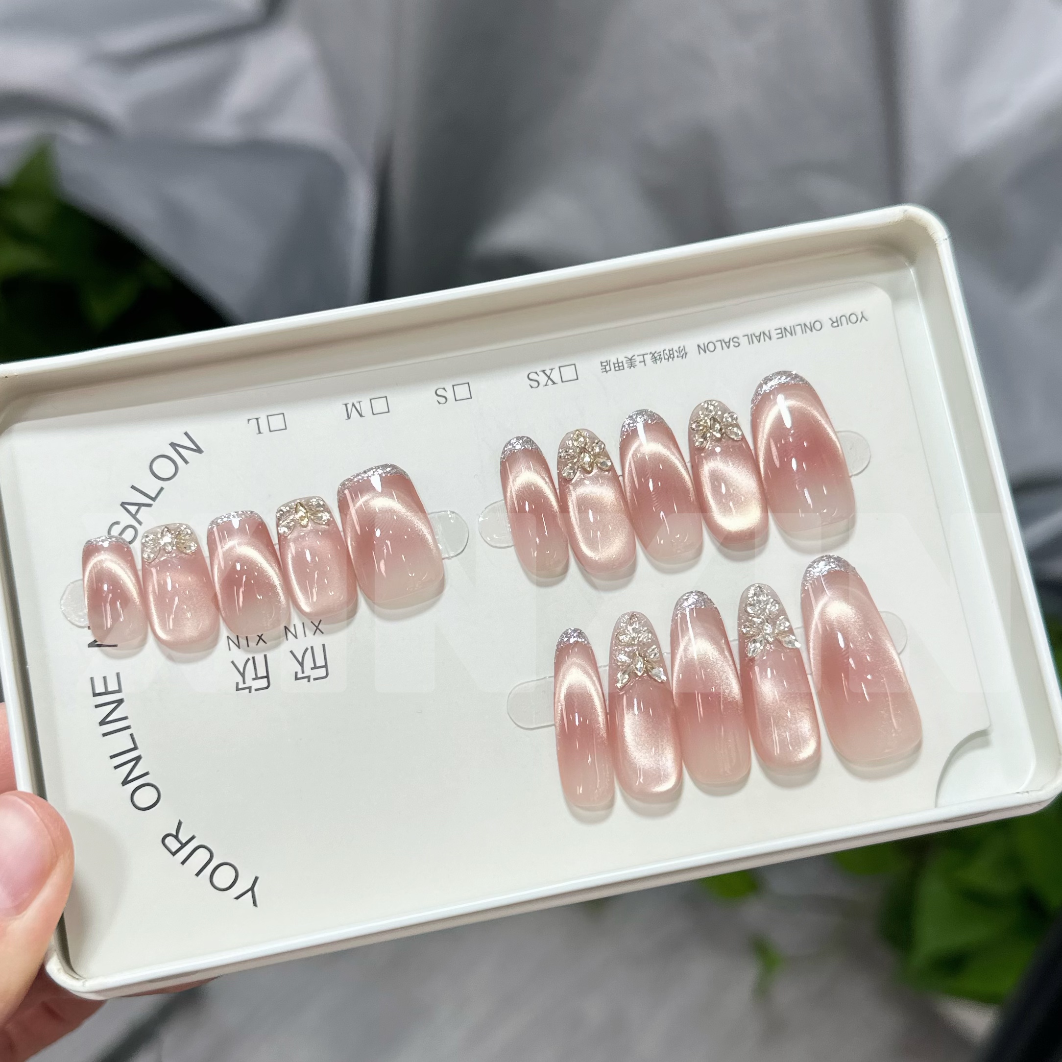 好物分享 不遗憾- painted clear bow 纯手工穿戴甲 10片装