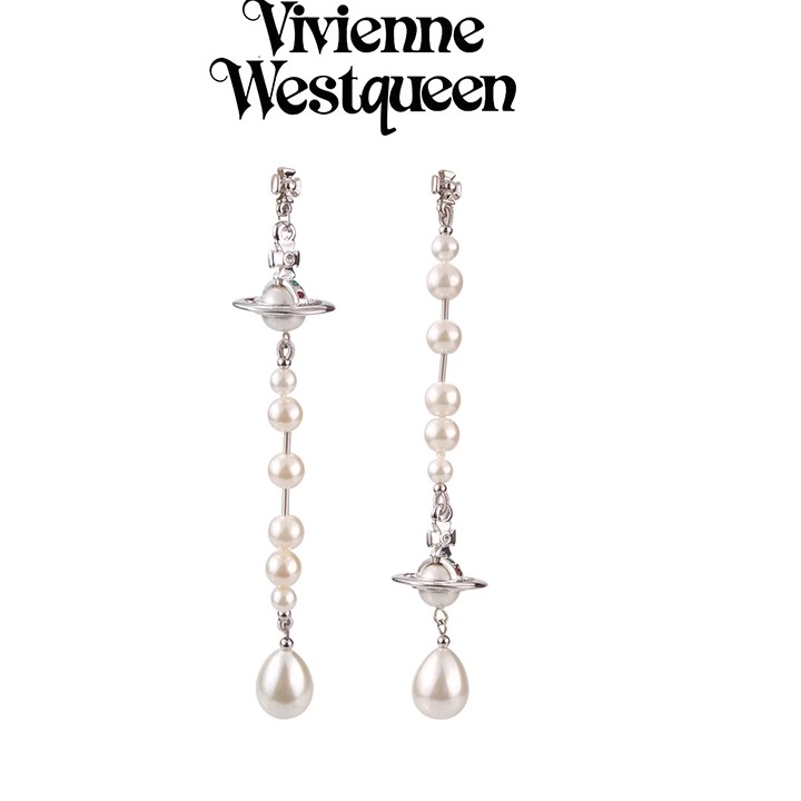 官网正品薇薇安小众简约高级西太后破碎不刻字立体土星耳饰女ins