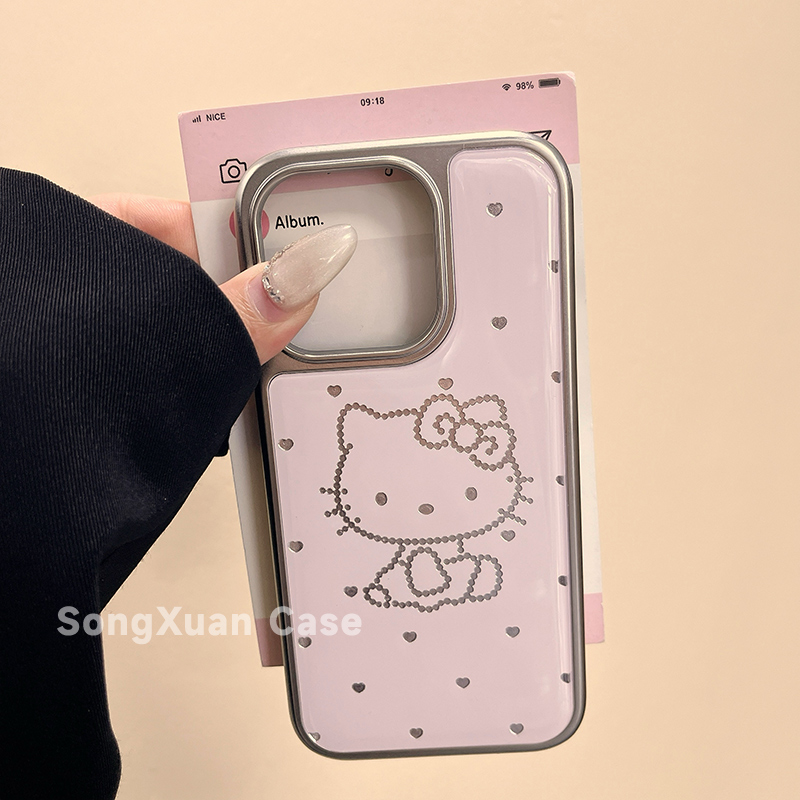 新款韩系粉KT滴胶手机壳适用苹果17pro16小米15reno14荣耀400华为