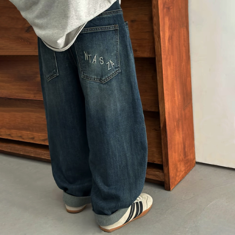 男童牛仔裤春秋2025新款洋气儿童裤子男孩帅气老爹裤休闲裤长裤潮