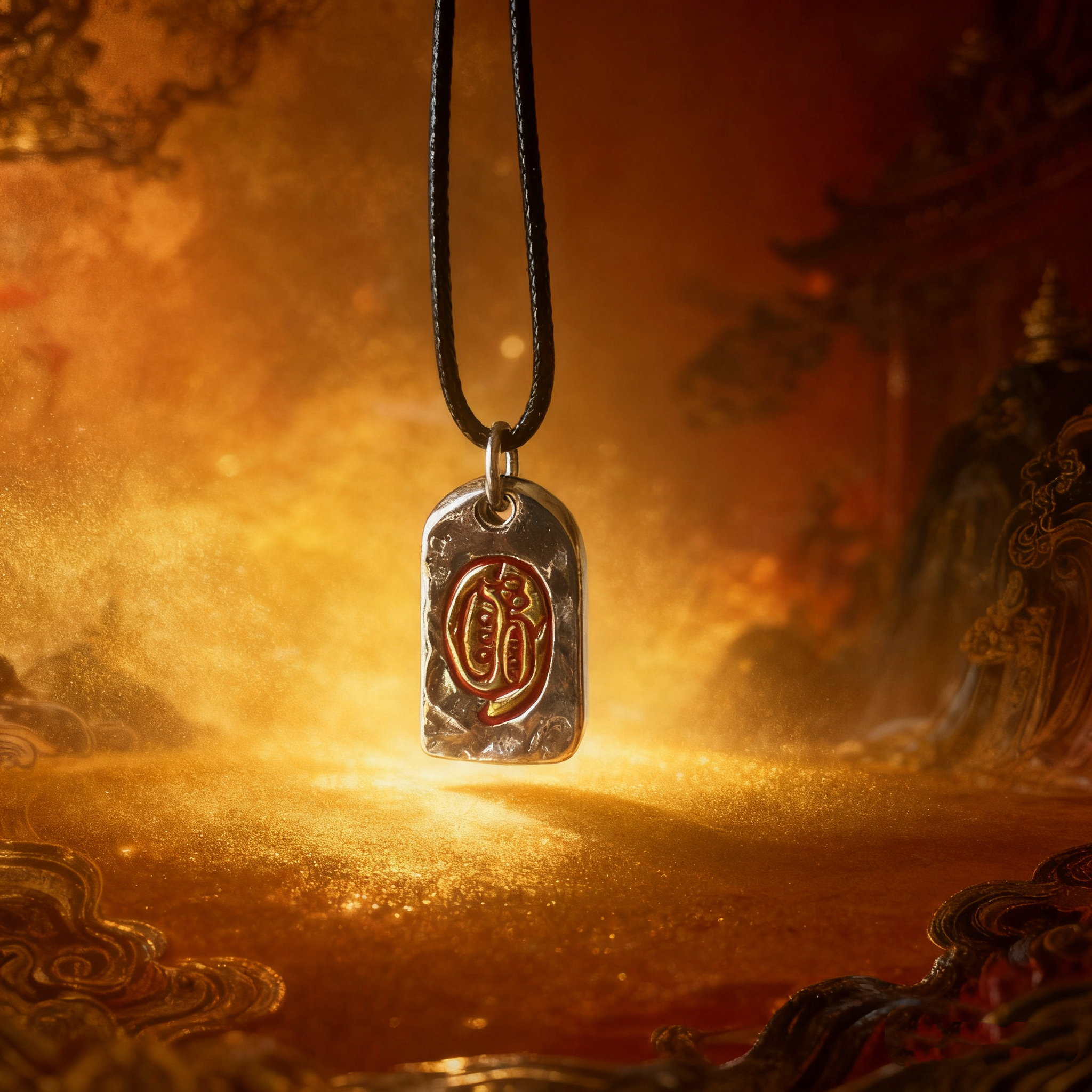 【钟老师亲自注能】金光篆吊坠 平安