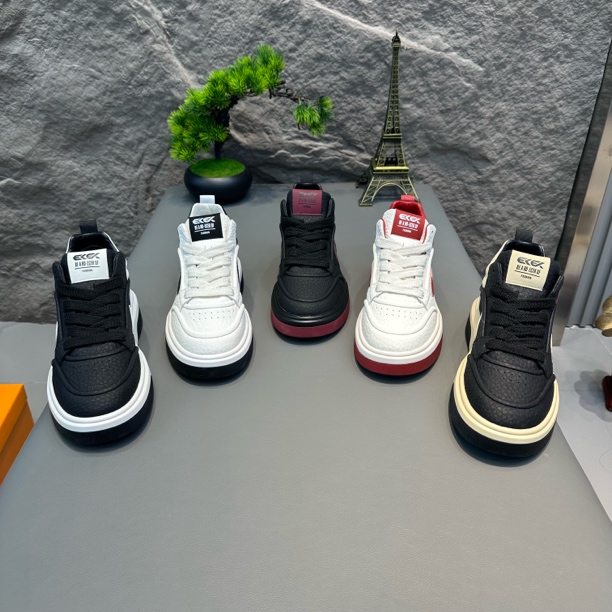 88-1198冬季新款男士休闲鞋时尚百搭中帮软底皮面舒适运动男潮鞋