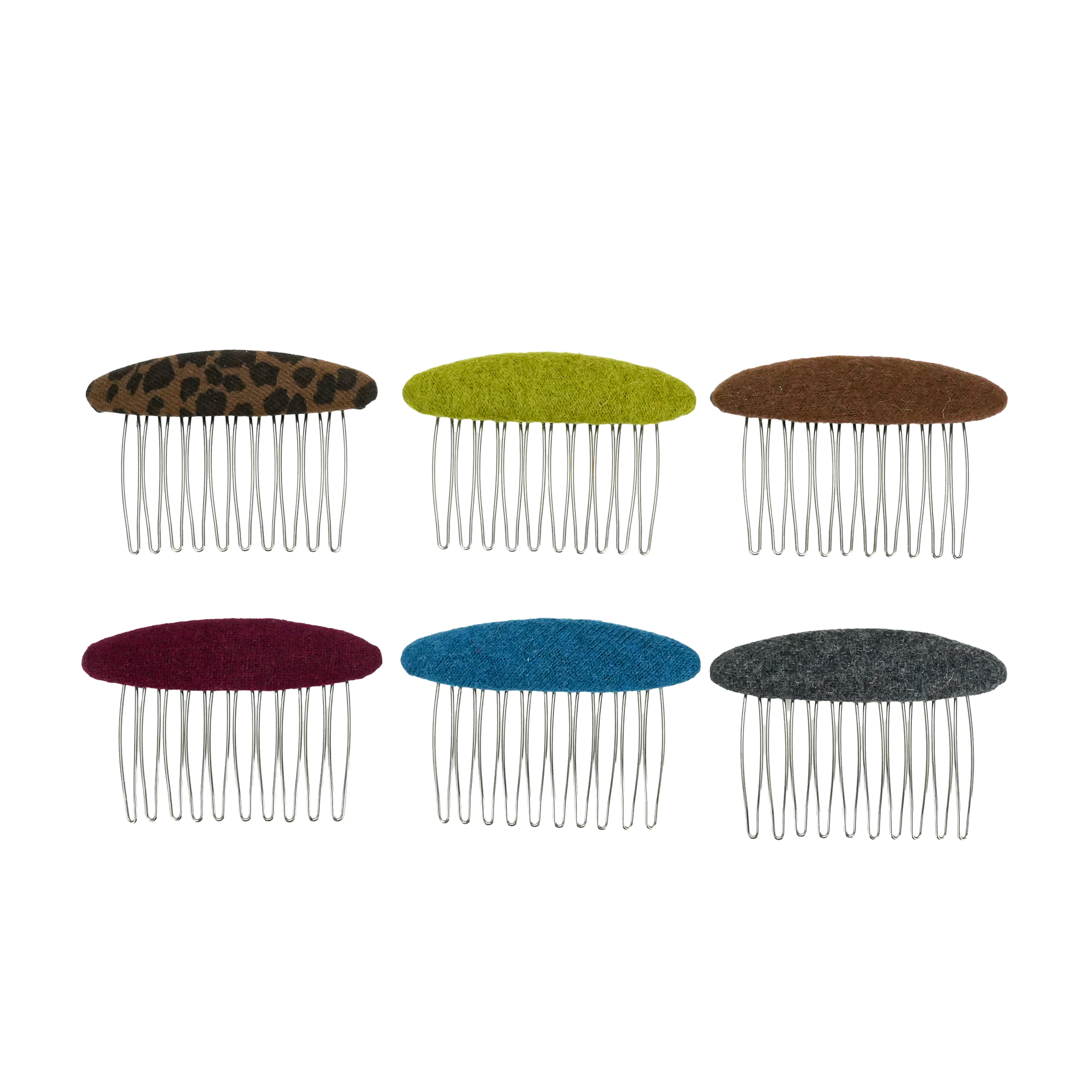 韩国ins秋冬新款质感纯色布艺金属发簪插梳时尚简约顶夹头饰发饰