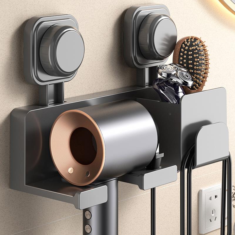 新款吸盘吹风机置物架浴室免打孔壁挂支架化妆室吹风机吹风机机挂