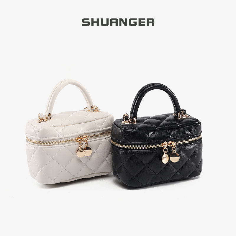 2025新款小香风链条包高级感单肩手提包小金球斜挎包通勤化妆包