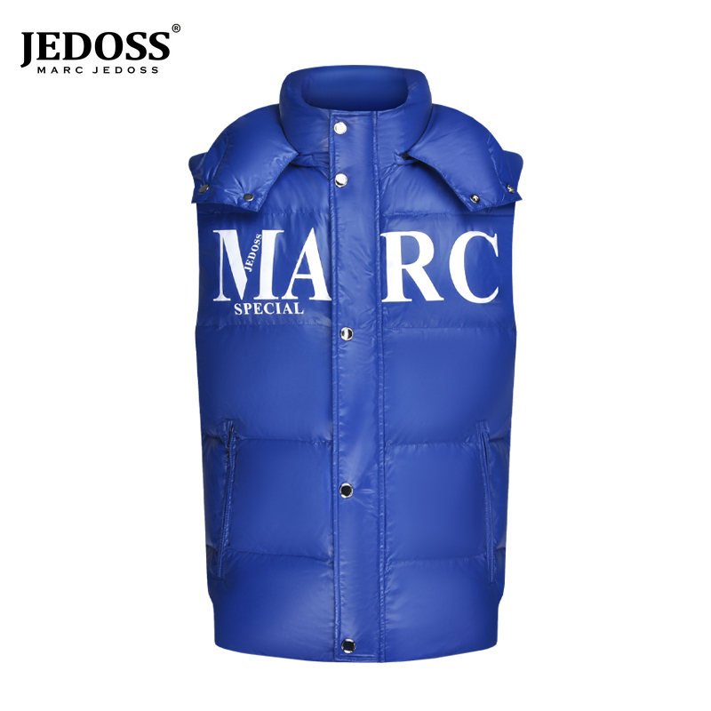 秋冬款男装时尚简约LOGO印花保暖马甲BZ103