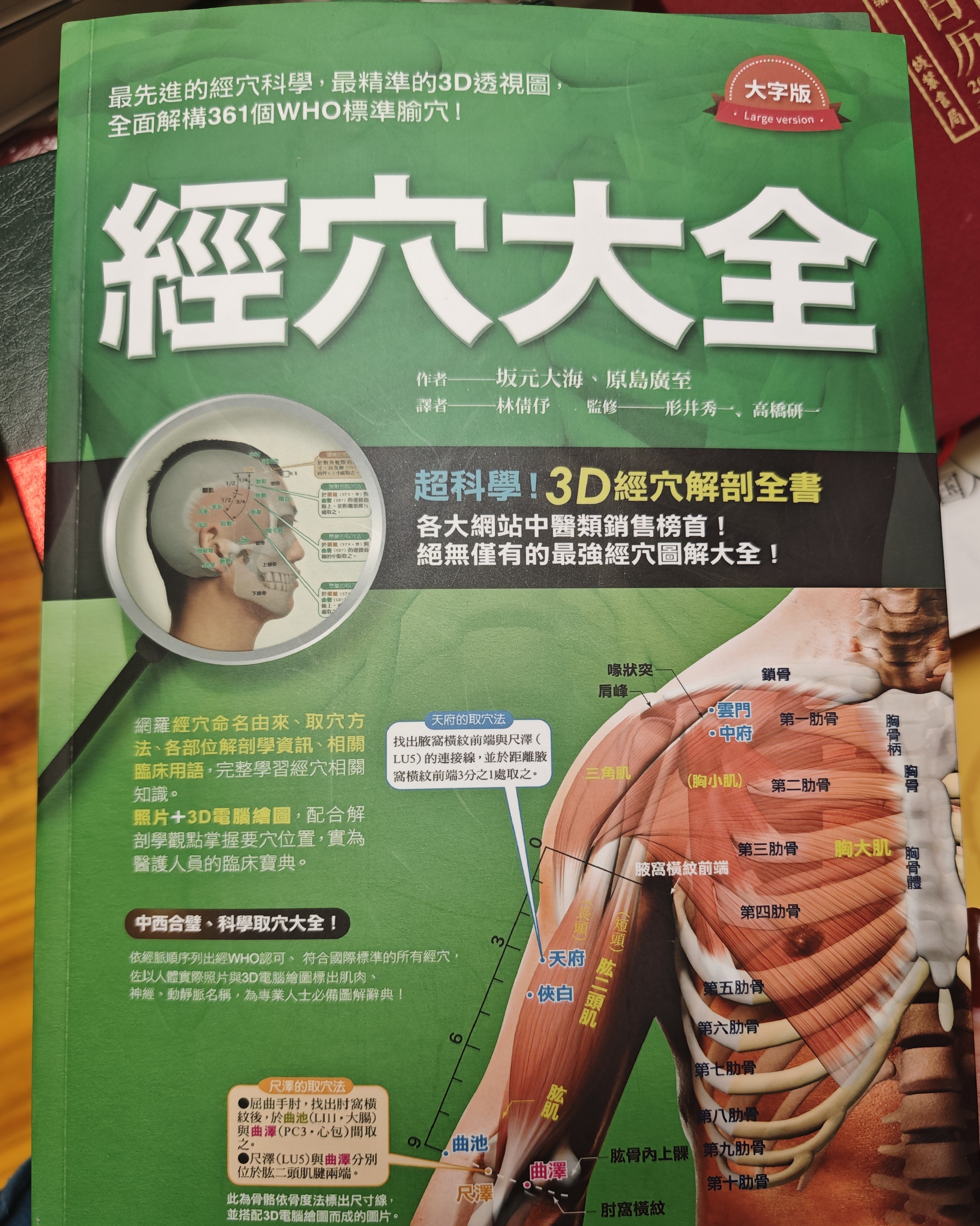 经穴大全 大字版全彩铜版纸