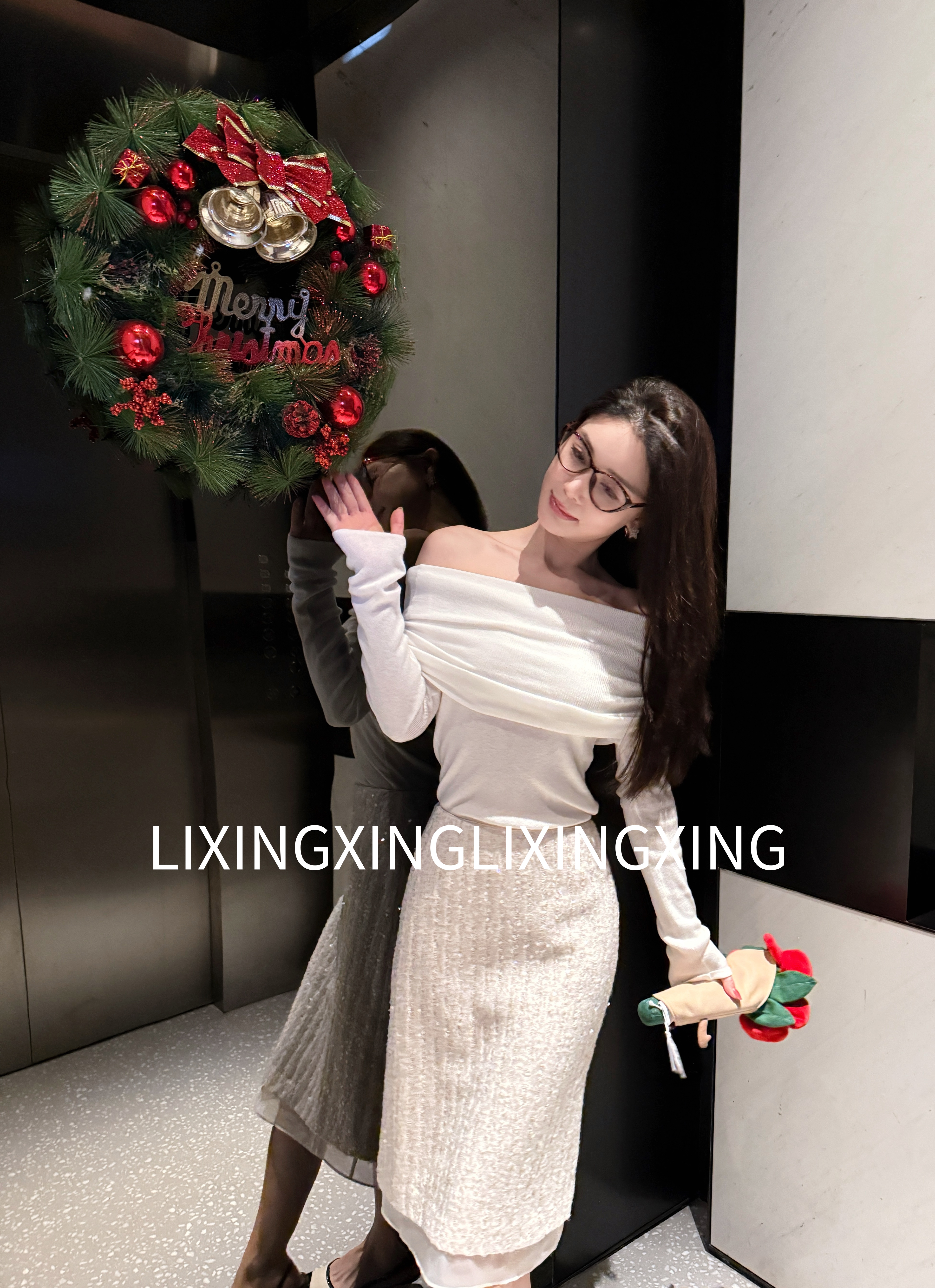 LXX【羊毛一字肩毛衣】不褪色针织厚款冬季毛针织衫气质长袖毛衣