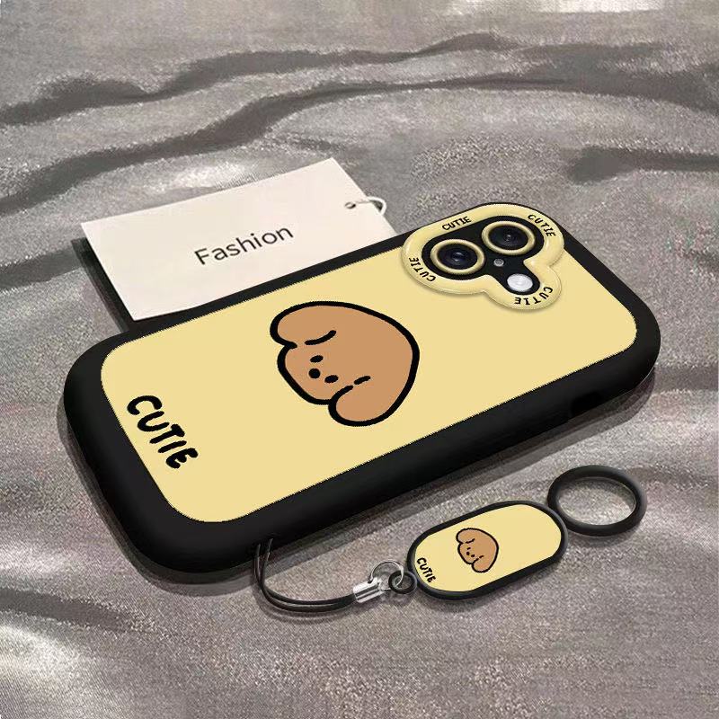 可爱小狗适用苹果17promax手机壳iPhone16卡通15泡芙壳14/13全包