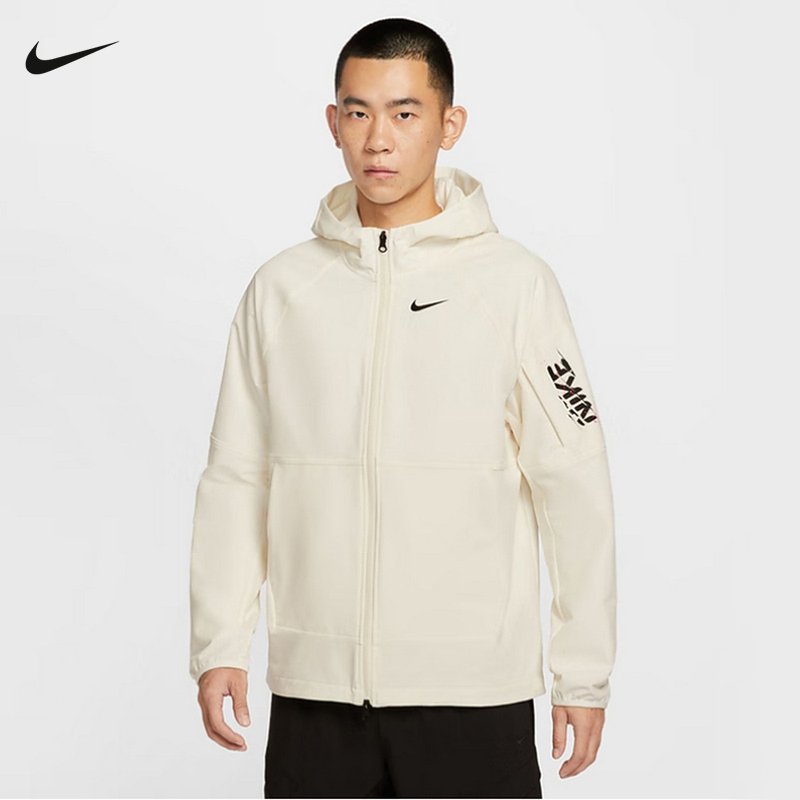 NIKE耐克运动外套男子冬新款休闲防风跑步梭织连帽夹克IM9359-133