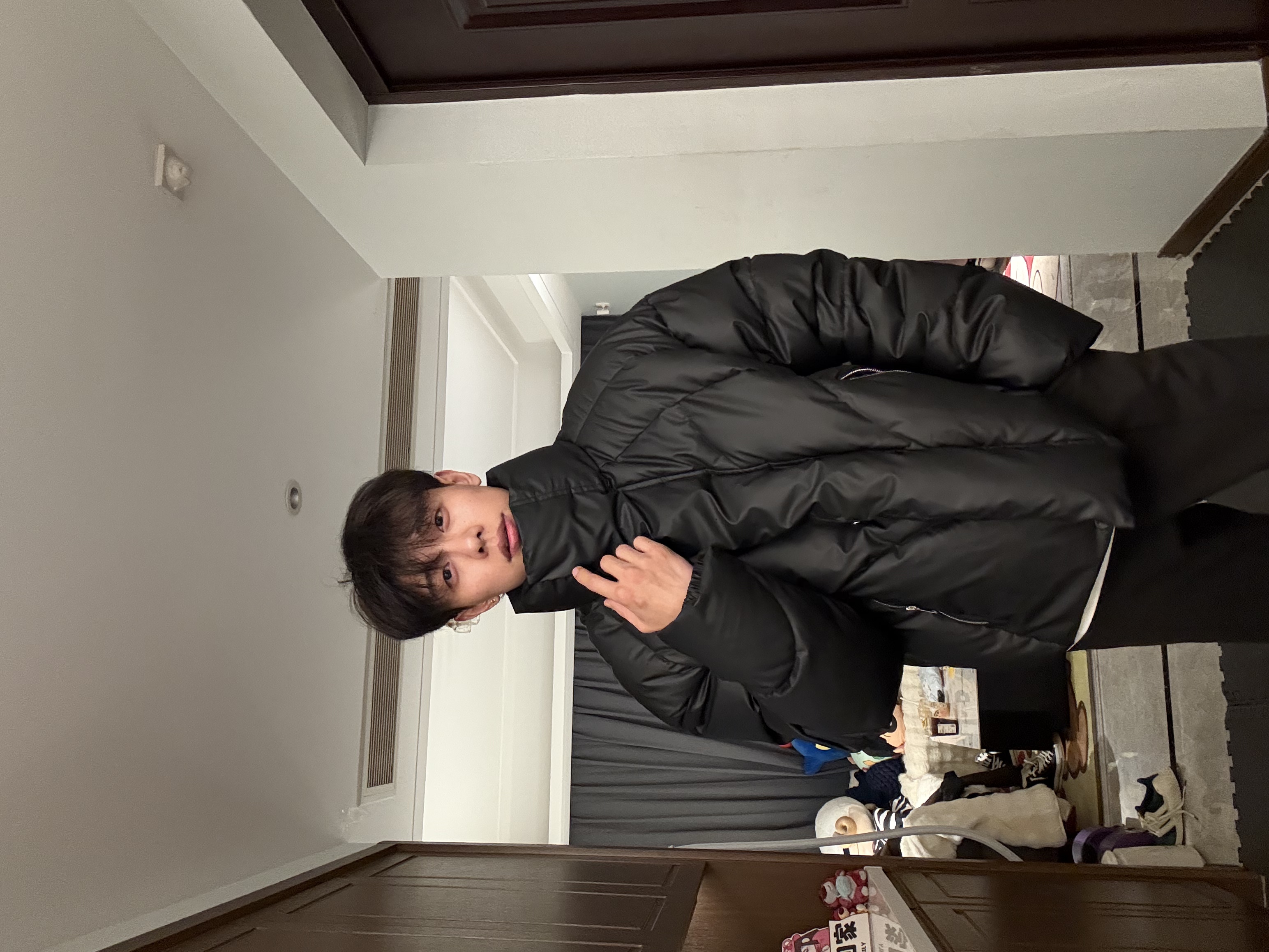 《黑武士》加厚珍珠棉高领棉服外套男盔甲结构拼接加厚保暖棉衣