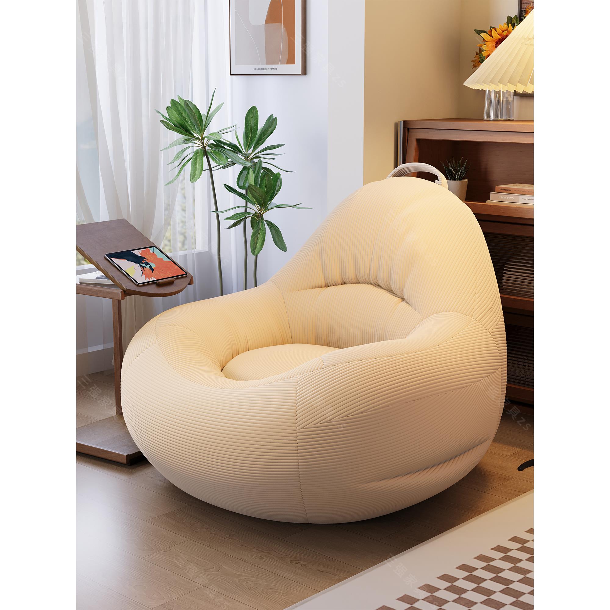 懒人沙发窝窝椅阳台单人小沙发卧室小型儿童榻榻米座椅豆袋靠背椅