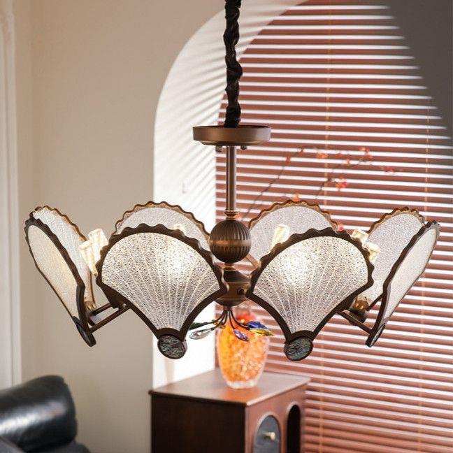 中古风客厅吊灯美式复古高端法式主灯新款设计师卧室灯