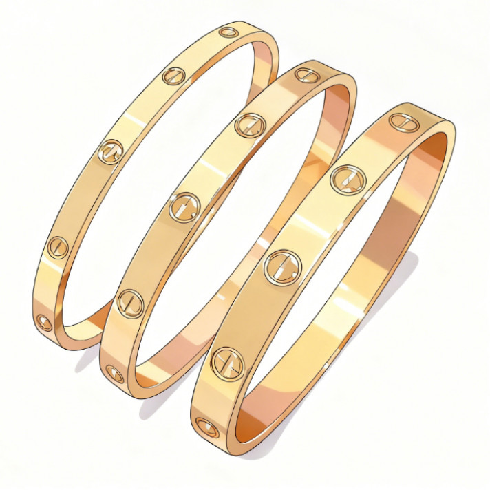 合金手镯 GZ 3.0精工版本  k家第六代单开轻奢百搭手镯