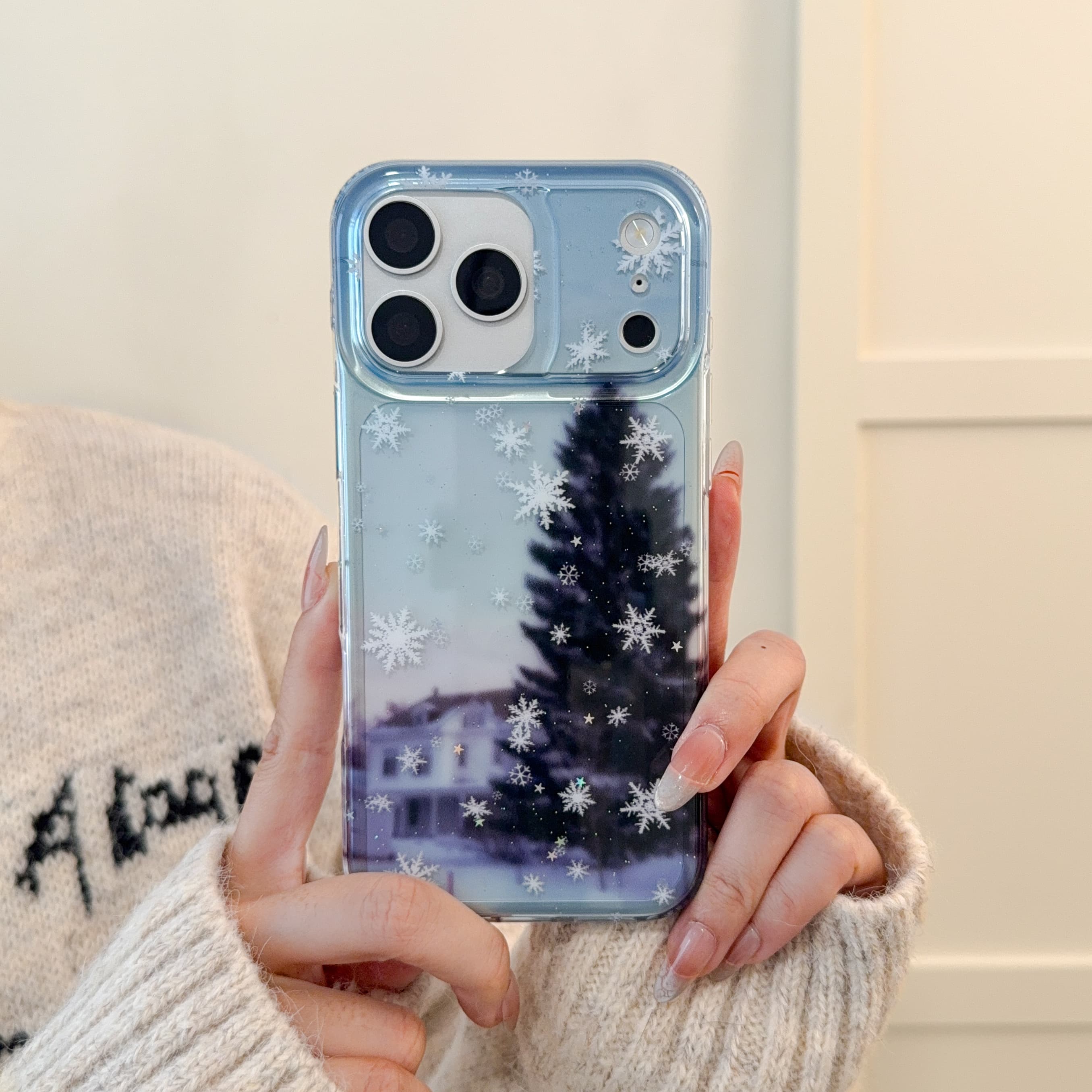【包相机键】圣诞树雪花适用iPhone17promax苹果16/15/14手机壳卡通