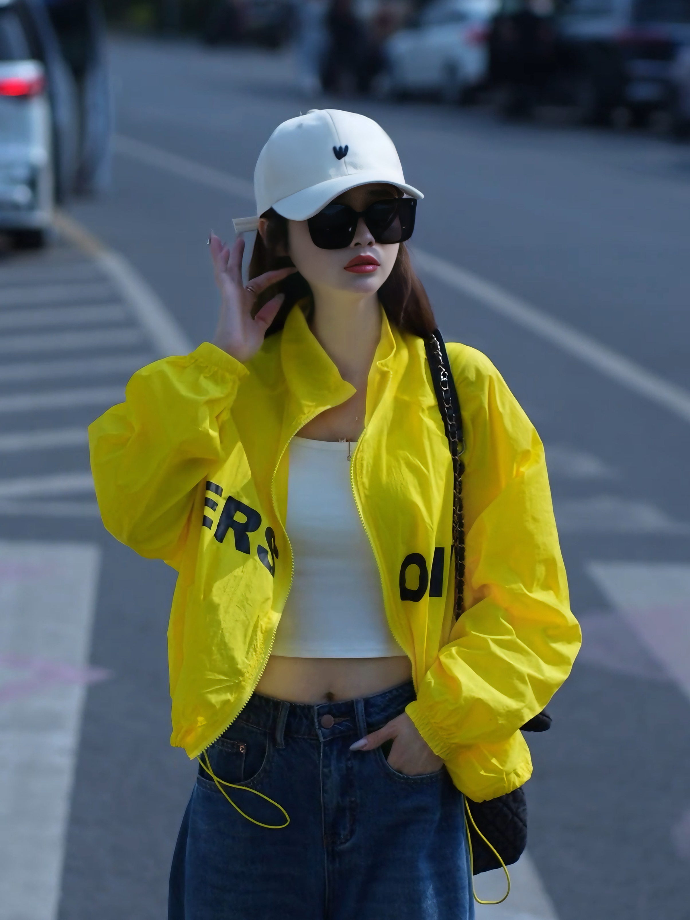 美式短款立领印花透气薄款防晒服女夏季小个子时尚外套