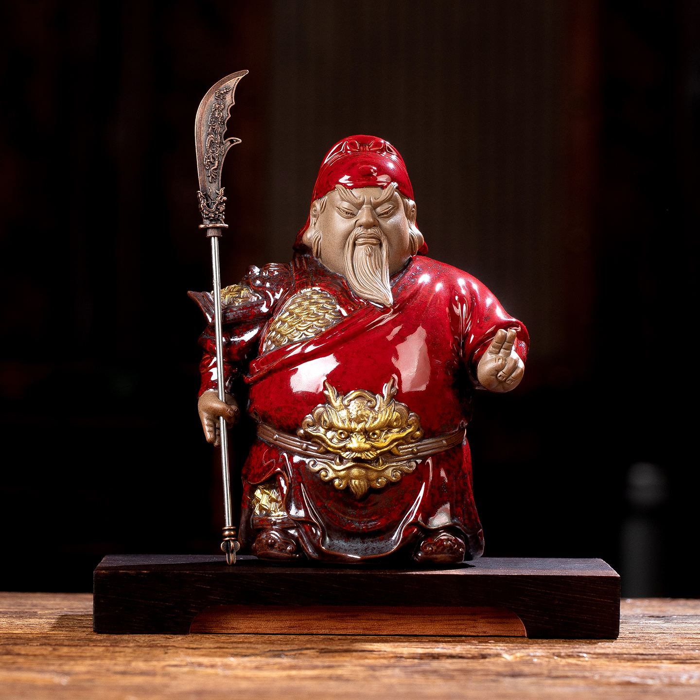 关公摆件关二爷武将家居客厅店铺办公室送礼开业礼品