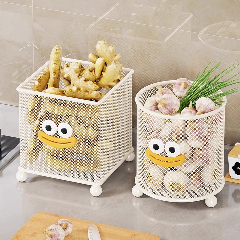 厨房置物架葱姜蒜收纳架多功能大蒜放置架灶台上蔬菜储物神器架子