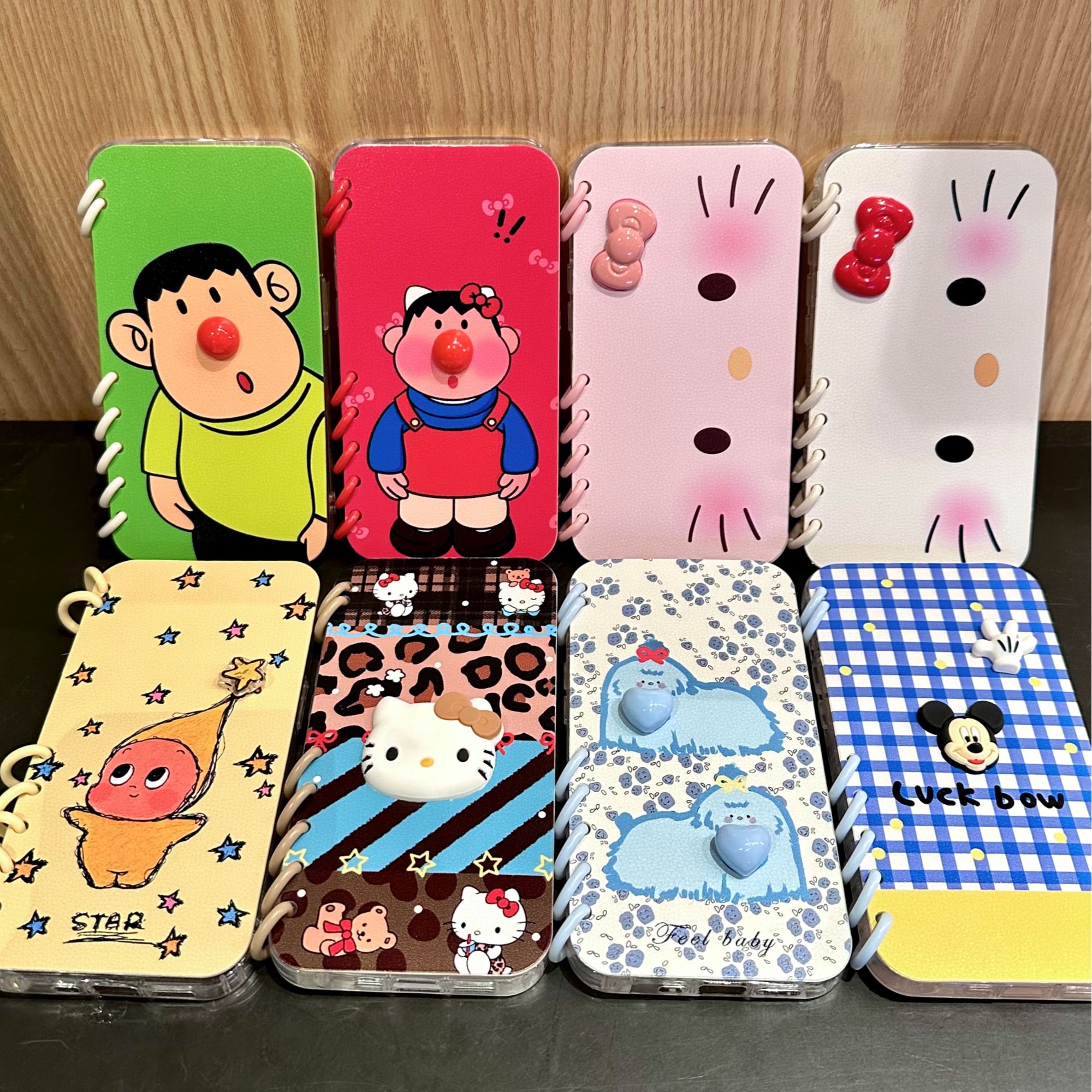 雅天立可爱卡通翻盖书本适用iPhone17苹果15手机壳16promax套1314