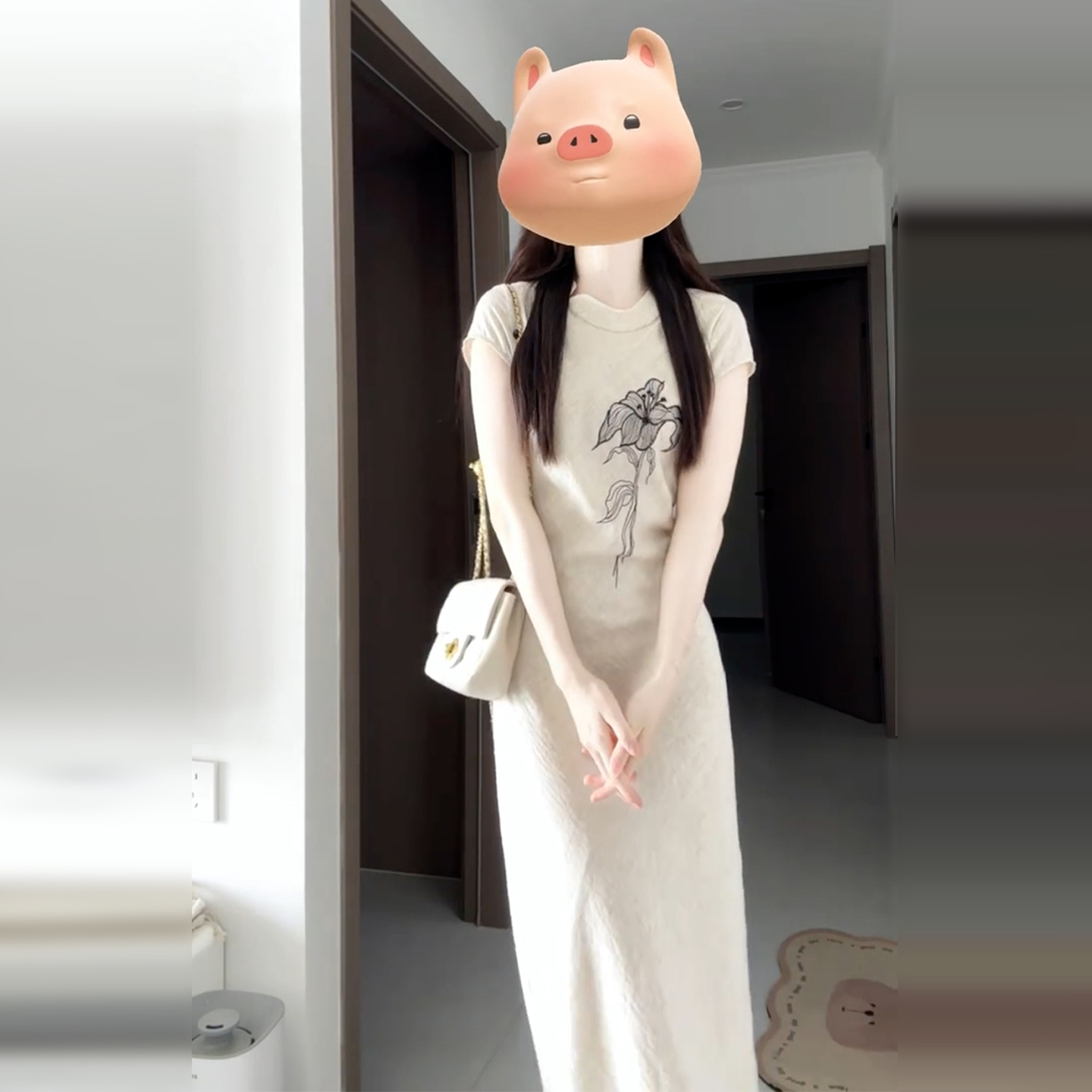 【现货+运补】新中式国风改良旗袍连衣裙夏季2025新款收腰长裙5745