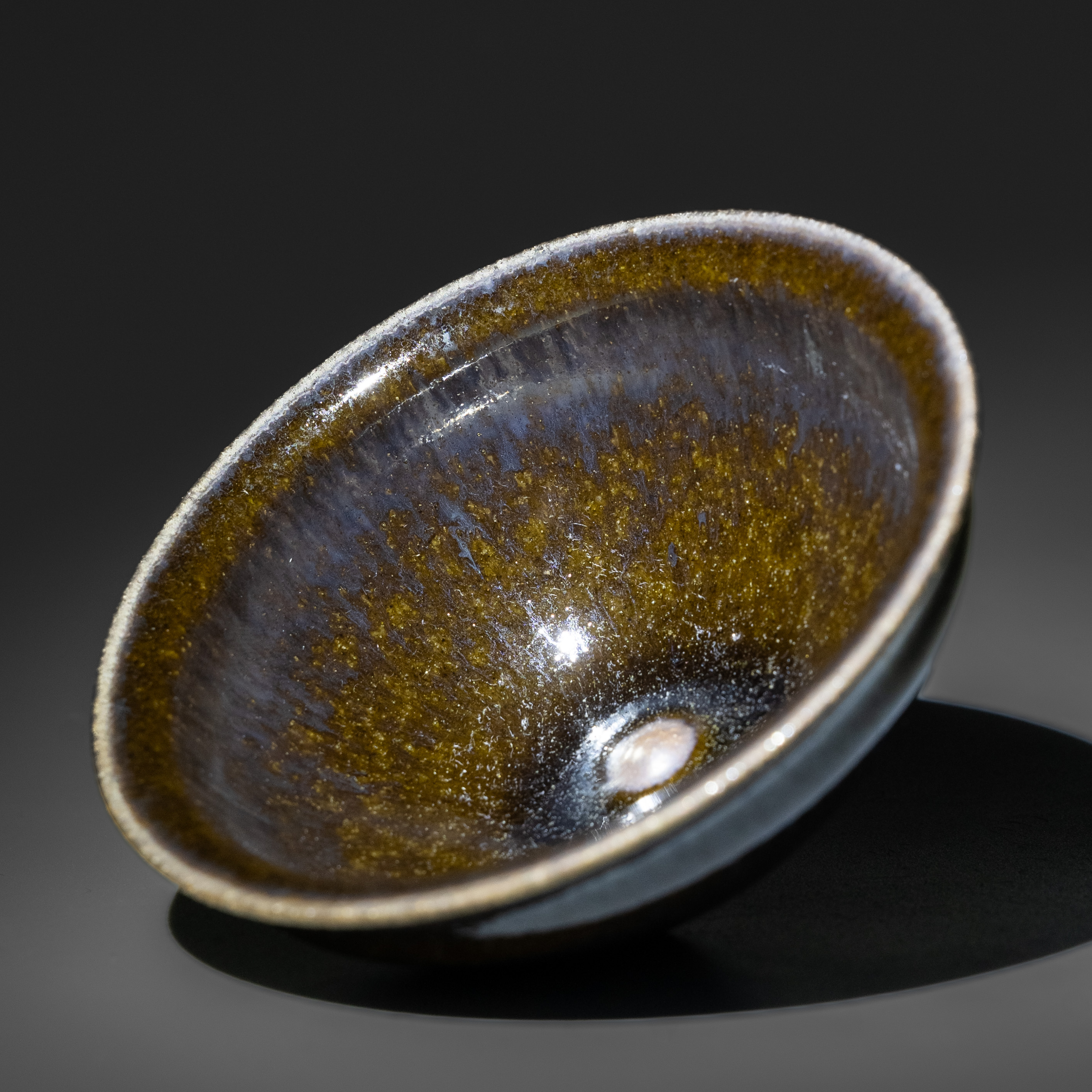 五里亭鸡心矮束玉底毫编码86692主人杯尺寸9x4