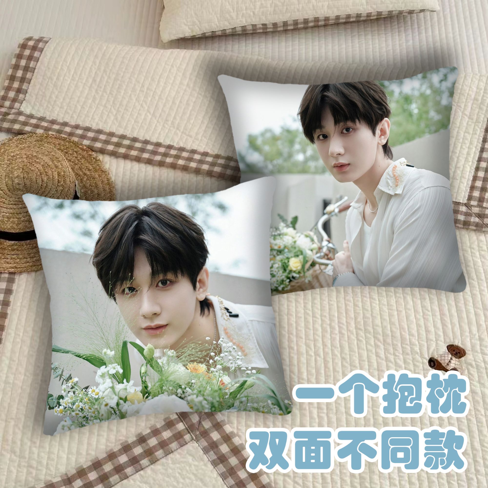 【成毅抱枕】双面diy沙发靠垫折叠超高端定制周边