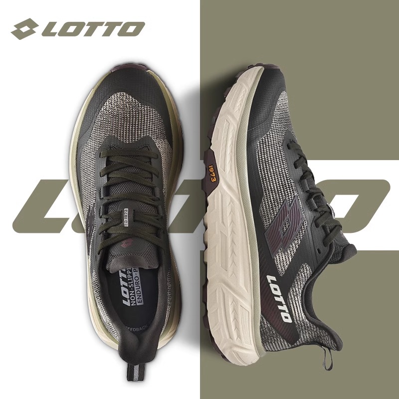 LOTTO/乐途男鞋户外网面透气运动鞋2025夏季新款厚底减震登山鞋子