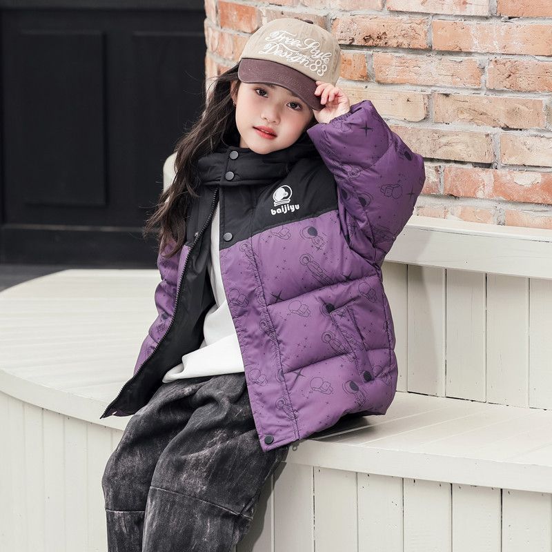 石墨烯儿童羽滑雪中长款男女童中小童宝宝绒服外套防寒服童装加厚