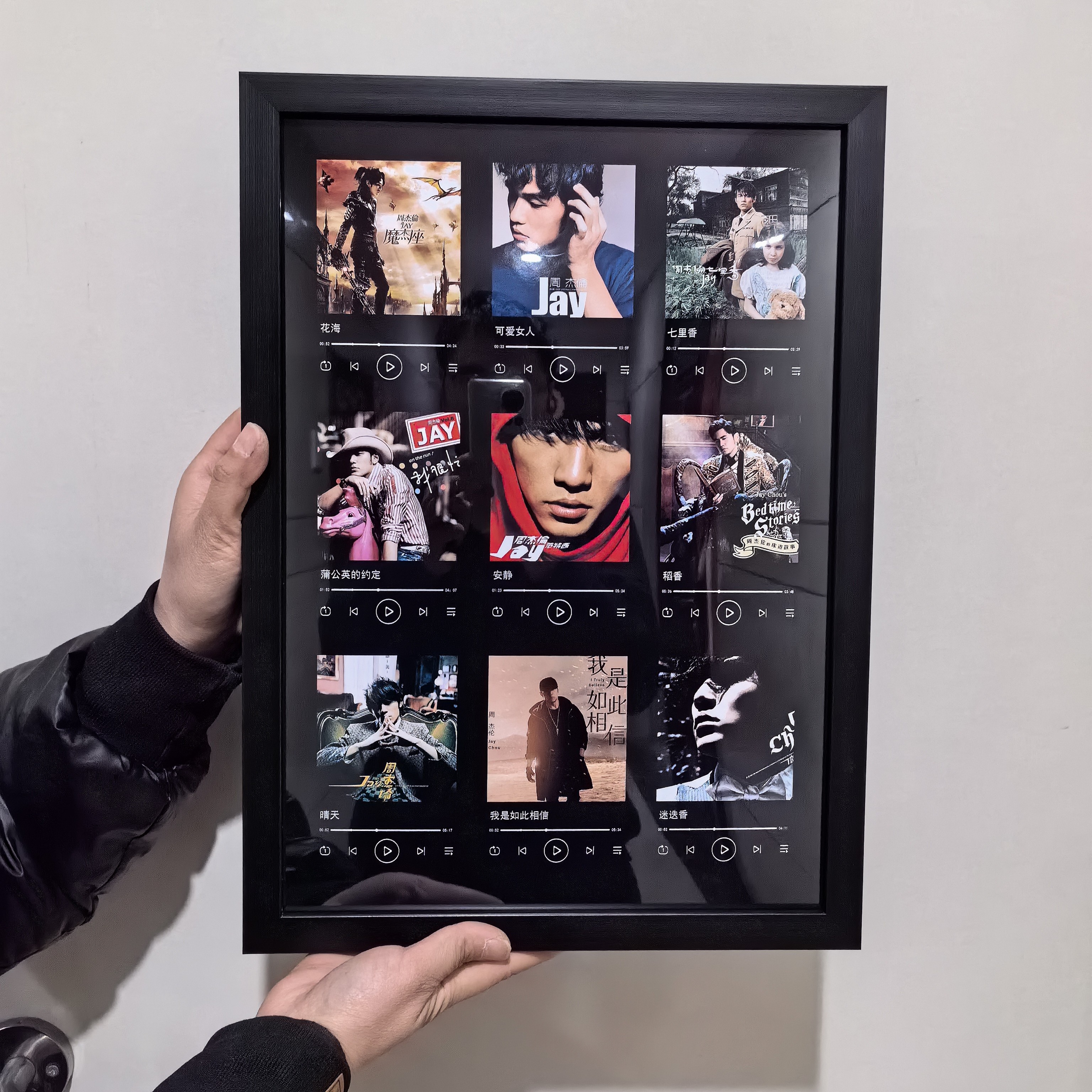 定制音乐相框四模式播放手机蓝牙音响权志龙会唱歌的歌曲封面照片