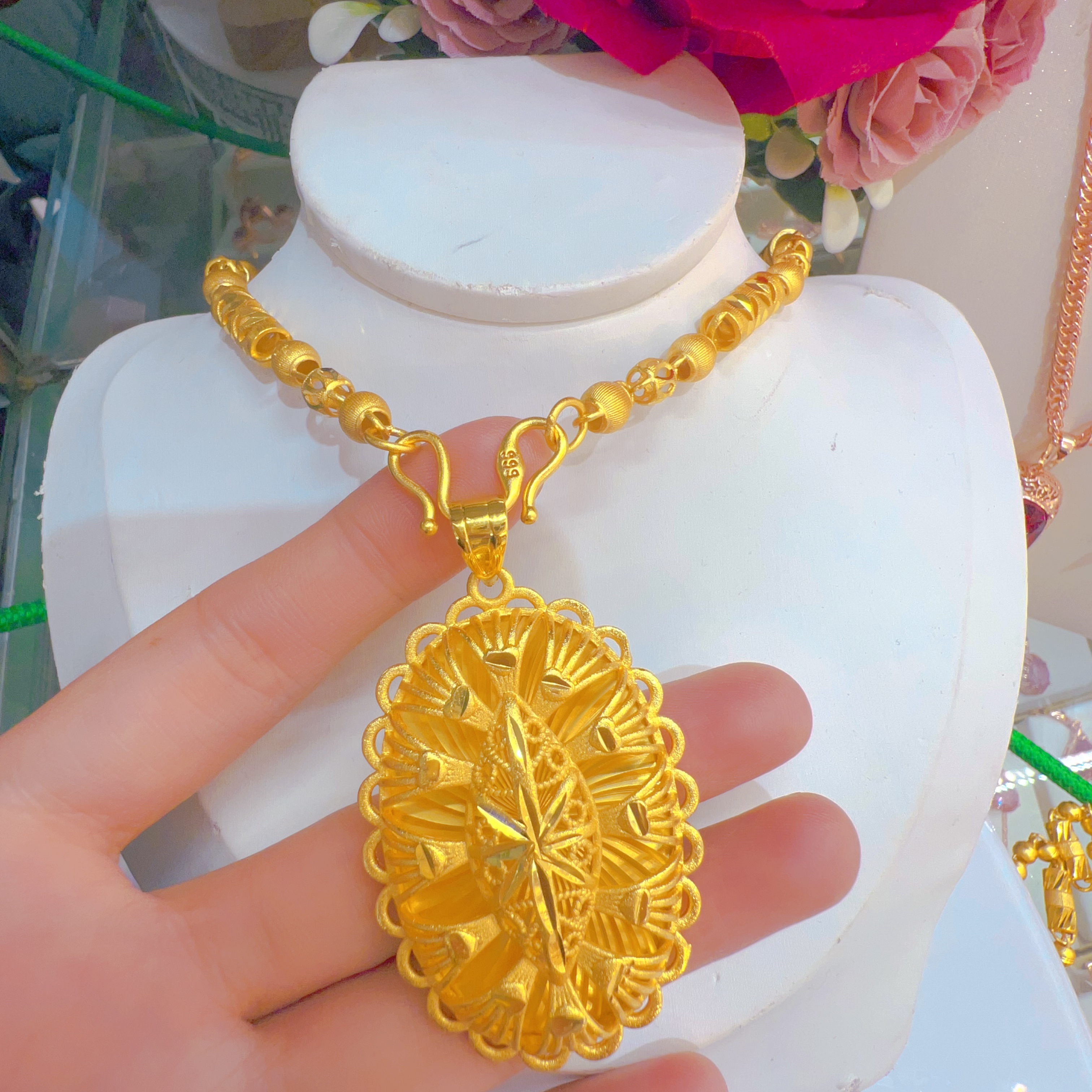 铜合金项链 铜合金60cm时尚百搭项链精美好看婚礼带上合适爆款