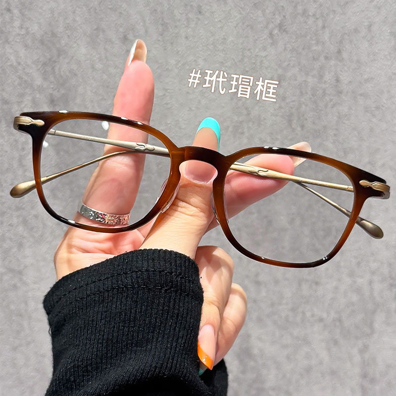 Tanalis「809」全框大框复古眼镜男款近视度数高级感方框蓝光框