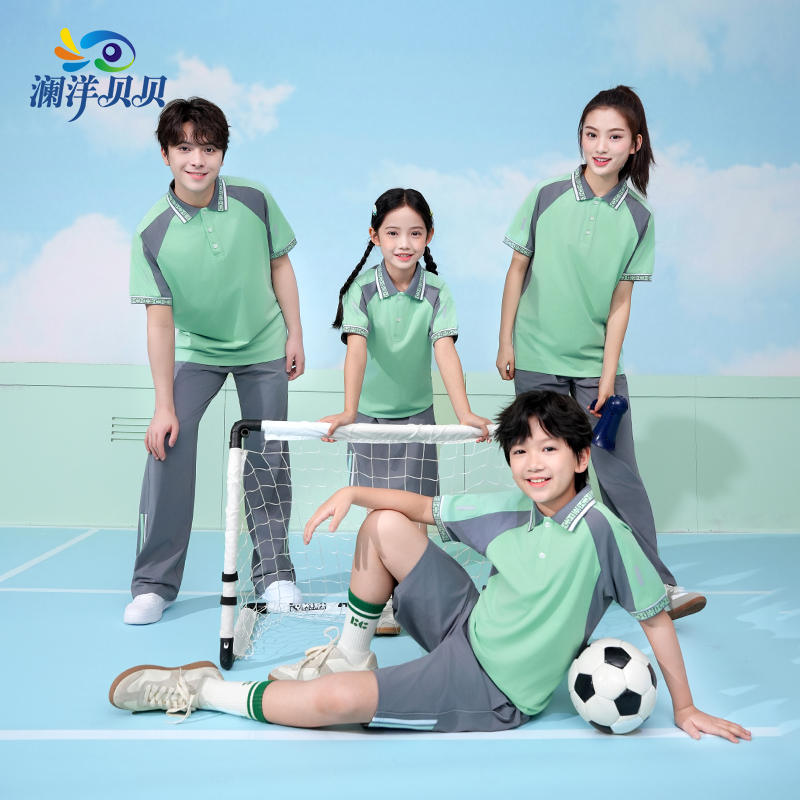 赣州 江西赣州市学生夏款阔腿版型统一校服舒适运动赣州校服套装