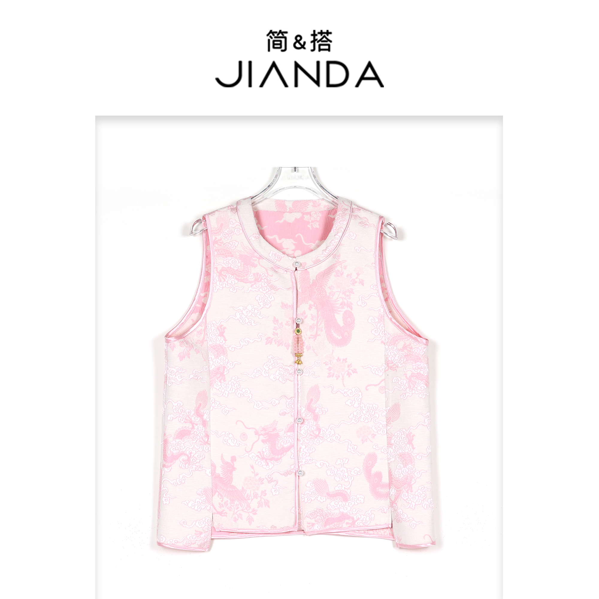 简&搭【千屿Sheila】国风刺绣重工“凤凰”马夹251-MJ/0219-5500251