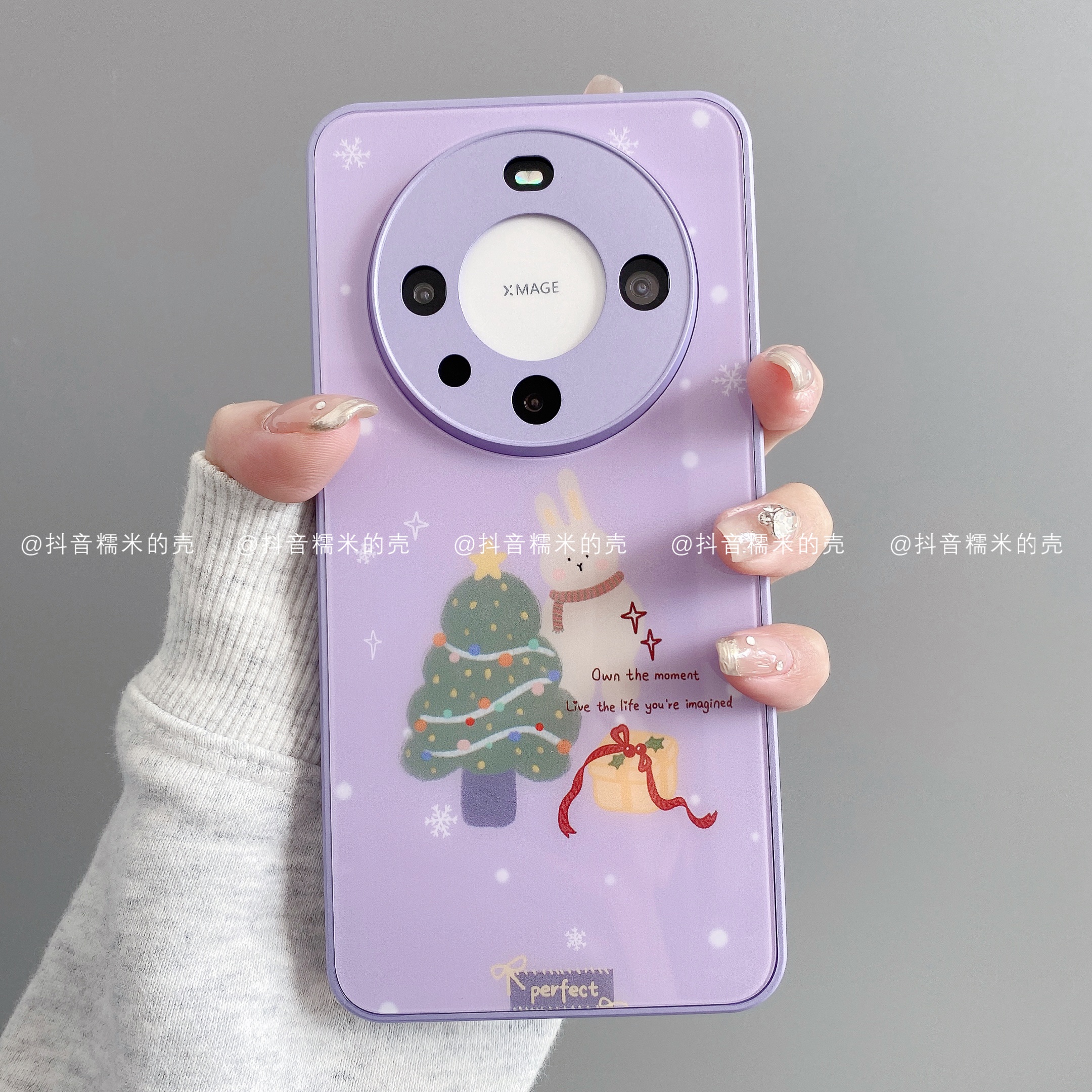 金属玻璃适用华为mate70pro/60/50/40/30苹果17promax手机壳兔子