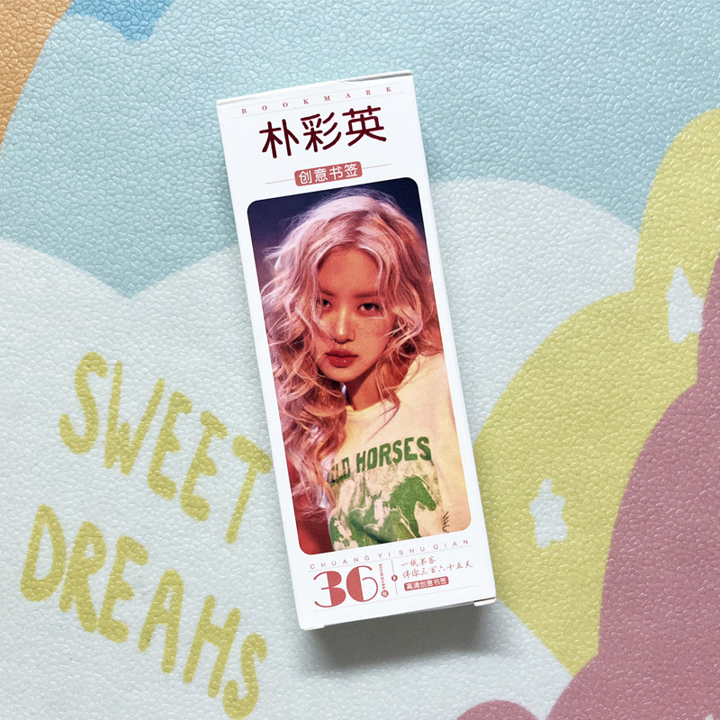 朴彩英Rose周边小书签36张自制个人照片写真集收藏小卡片生日礼物